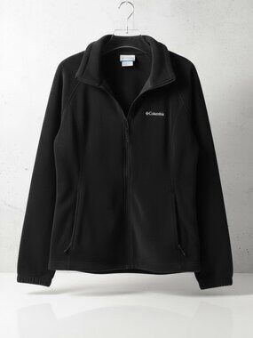 Columbia Full Zip Fleece Sweatshirt - Preloved Excellent Condition - XL - Black